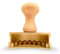 La Gondola Ravioli-Stempel - Halbmond-Form 90mm | Italienisches Pasta-Werkzeug für Zuhause, gewerbliche Küche | Messing & Naturholz | Einfach zu verwenden | Tortelli Ravioli Ausstecher Made in Italy