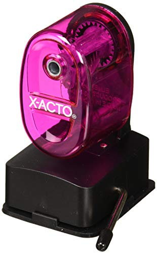 X-Acto 1178 Bulldog Vacuum Mount Manual Pencil Sharpener, Assorted Colors