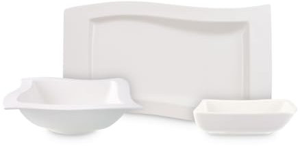 Villeroy & Boch NewWave Geschirr-Set, Standard, Weiß