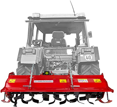 Traktor Schlepper Kleintraktor Bodenfräse Heckfräse Erdfräse Fräse 180 cm breit rot