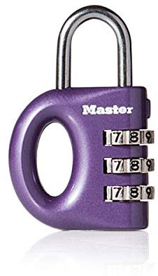 Master Lock 633EURD Candado con Combinación y Cuerpo de Zinc, Color aleatorio, 5,6 x 3,2 x 1,1 cm