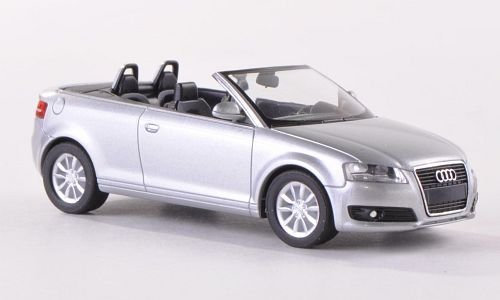 Audi A3 Cabriolet (8P), Silber, 2008, Modellauto, Fertigmodell, Herpa 1:87