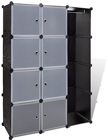 vidaXL Kleiderschrank DIY Schrank Regalsystem Steckregal Garderobe Schuhregal
