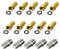 Premium X 10x F-Stecker 5x F-Verbinder Set 7,5 mm mit Gummidichtring für Koxial Antennenkabel Sat