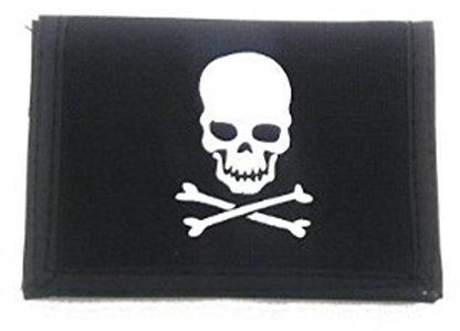 Skull and Crossbones Pirate's Wallet