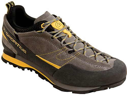 La Sportiva Boulder X Grey/Yellow - Stivali da Escursionismo Unisex Bambini, Multicolore (Grey/Yellow 000), 37.5 EU
