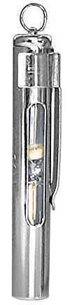 1x Ratiomed Sanduhr, Pulsmesser Puls Uhr Metall, Ansteckclip, 1/4 min, 15 Sek.
