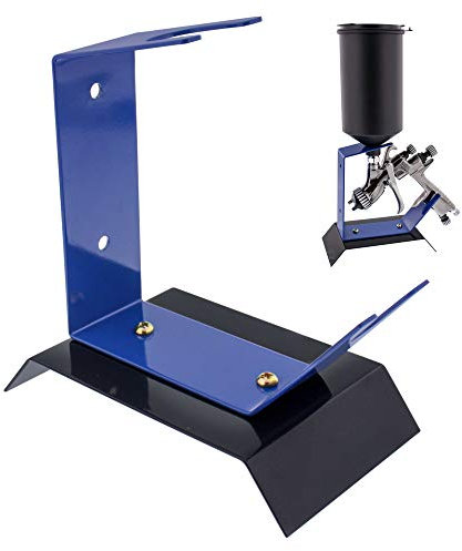 TCP Global Brand Benchtop Gravity Feed Spray Gun Holder Stand, Holds Auto Paint HVLP Guns, Table or Bench Top