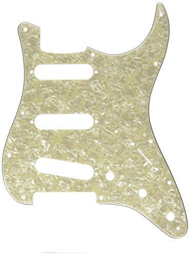 Fender Pickguard, Stratocaster® S/S/S, 11-Hole Mount, Aged White Pearl, 4-Ply