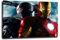 Ironman Bild auf Leinwand - 100 x 70 cm - Fertig gerahmte Kunstdruck Bilder als Wandbild - Billiger als Ölbild Gemälde - KEIN Poster oder Plakat