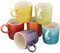 Le Creuset Stoneware Espresso Mugs, Set of 6, Multi-Colour