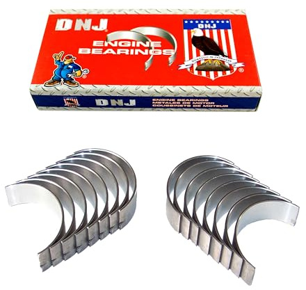 DNJ RB1100 Rod Bearings Set Standard for 1999-2013 Chrysler, Dodge, Jeep, Mitsubishi, Ram 1500, Aspen, Commander 4.7L V8 16V SOHC 287cid