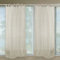 HongYa Gardine Mit Knoten Voile Durchsichtig 1er-Pack Vorhang BxH:140x175cm