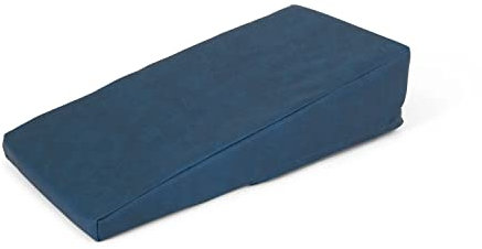 AFH Handlagerungskeil Quality | ca. 40 x 20 x 2-10 cm | hochwertiger Kunstlederbezug | (blau-türkis)