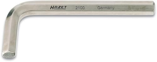 HAZET Winkelschraubendreher 2100-02, Schlüsselweite: 2 mm | Oberfläche: vernickelt, Abtrieb: Innen Sechskant Profil | besonders geeignet für schwer zugängliche Verschraubungen