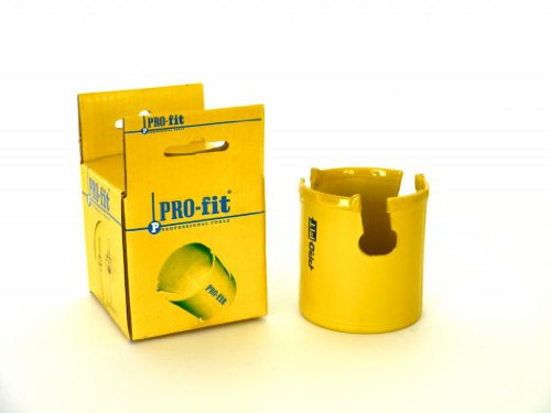 PRO-FIT Multi-Purpose-Lochsäge Ø46mm mit 50mm Nutzlänge - ohne Zentrierbohrer - mit Click&Drill Aufnahme