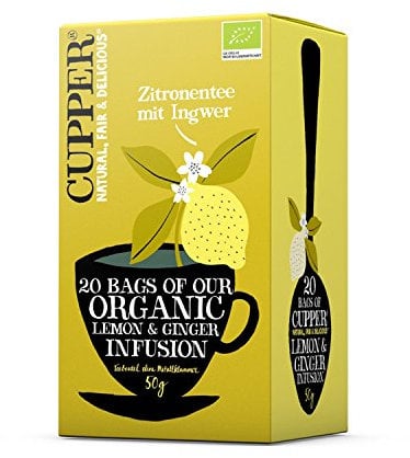 CUPPER Lemon Tea with Ginger 50g 20 Bags