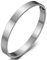 COOLSTEELANDBEYOND Klassiker Herren Damen Armband Armreif aus Edelstahl Farbe Silber Satiniert