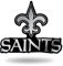 NFL New Orleans Saints Auto-Emblem, verchromt, 3D-Aufkleber