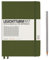 LEUCHTTURM1917 348102 Notizbuch Medium (A5), Hardcover, kariert, army