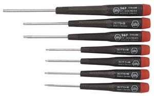 Wiha Torx Screwdriver Set, Precision, T5-T15, 7 Pc