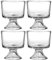 Anchor Hocking Set of 4 Glass Sundae Glasses and Dessert Dishes, Trifle Punch Bowl
