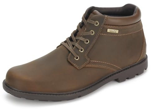 Rockport Men's Storm Surge Water Proof Plain Toe Boot Tan 8 W (EE)-8 W
