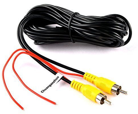 Chuanganzhuo CAZBC13 - Cavo video RCA, prolunga video per telecamera di parcheggio, con filo di rilevamento (6 metri)