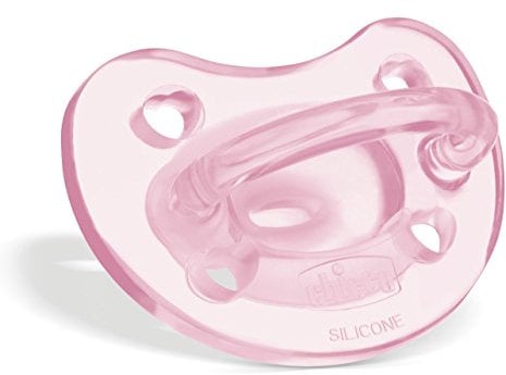 Chicco PhysioForma Ciuccio in Silicone 0-6 Mesi, 1 Pezzo - Gommotto Morbido e Delicato, Supporta la Respirazione Fisiologica e Favorisce il Corretto Sviluppo della Bocca, Colori Assortiti Rosa