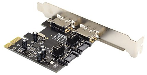 cablecc PCI-E auf 4 Ports SATA 3.0 ESATA PCIE SATA3 6Gbps Erweiterungskarte PCI-E Adapter