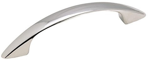 Amerock | Cabinet Pull | Polished Chrome | 3 inch (76 mm) Center to Center | Everyday Heritage | 1 Pack | Drawer Pull | Drawer Handle | Cabinet Hardware