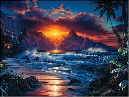 Ravensburger 14913 - Sunset Beach, 500 Teile Starline Puzzle