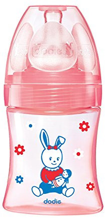 Dodie Biberon sans bpa initiation+ rose 150 ml