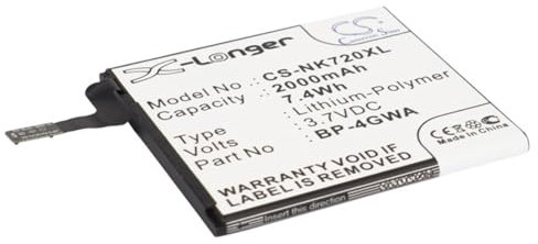 2000mAh Battery For Nokia Lumia 625, Lumia 720, Lumia 720T BP-4GWA