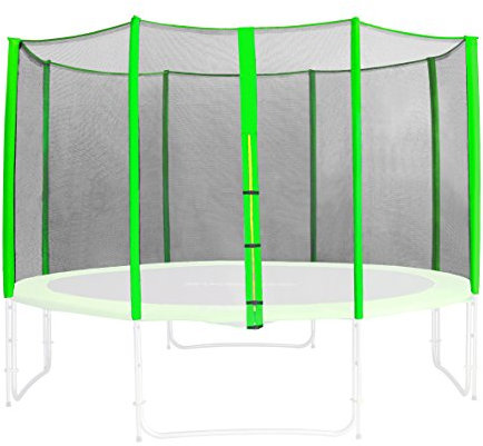 SixBros. Sicherheitsnetz Grün für Gartentrampolin 1,85 M - 4,60 M versch. Größen - SN-ON/1952 - Größe 2,45 m 3L
