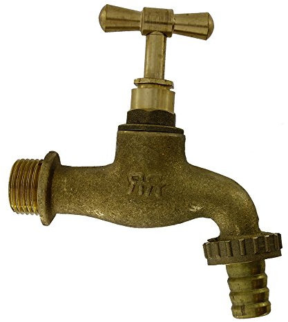 Auslaufventil/Wasserhahn/Gartenhahn für Gartenschlauch, mit langem Hebel