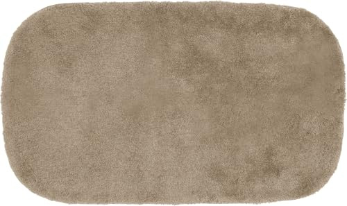 Erwin Müller Badematte, Badteppich Kefalonia rutschhemmend Taupe Größe 70x120 cm - für Fußbodenheizung geeignet, dichter, Flauschiger Floor (weitere Farben, Größen)