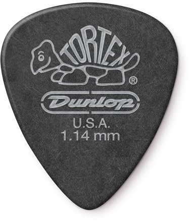Jim Dunlop Tortex® Pitch Black Standard Pick 1.14MM - 72 Pack