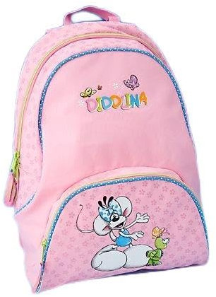 Depesche Diddlina & Tiplitaps Rucksack 5431 in Pink mit Schmetterlingen und Blümchen