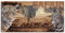 ARTLAND Wanddeko Leinwand Bilder Wandbild Wandbilder 100 x 50 cm Tiere Wildtiere Collage Braun A1MY Safari Collage
