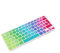 System-S - Protezione in Silicone per Tastiera QWERZT, Tastiera Francese per MacBook PRO 13 15 17 / iMac/MacBook Air 13 in Colori Arcobaleno