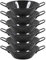 Menax - Paellera Honda Mini - Acero Vitrificado Antiadherente - Diámetro 16 cm - Set de 6