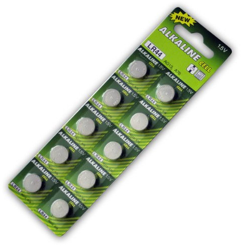 Pack de 10 pilas de botón AG13 McPower 1.5V BLISTER