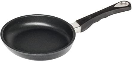 AMT Gastroguss Bratpfanne 20 cm Ø Schwenkpfanne 4 cm hoch, fester Stiel, nicht induktionsgeeignet, Lotan® Antihaft-Veredelung, Gusspfanne (Aluguss), AMZN-420