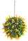 Künstliche besten 24cm Gelb Lavendel Lush Lange Blatt Blume Topiary-Ball