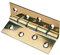 Merriway BH02211 Solid Polished Brass 100mm-2 Pcs Hinge DSW 100mm, 100 mm, Set of 2 Pieces