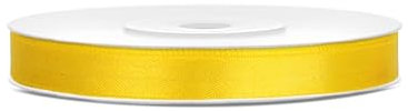 25m Satinband Satin Geschenkband gelb 6mm breit