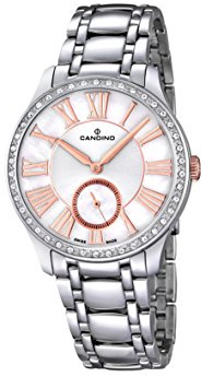 Candino Damen Analog Quarz Uhr mit Edelstahl Armband C4595/1