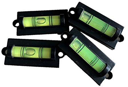 Driak Wasserwaage, horizontal, mit Befestigungsloch, 4 Stück