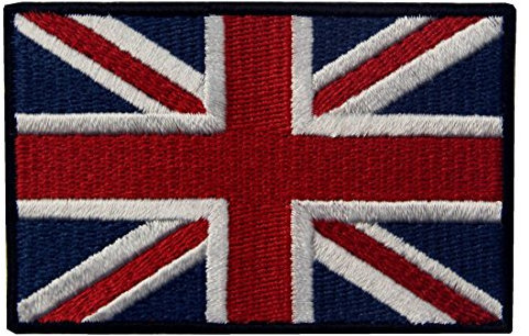 Grande British Union Jack Flag Ricamato Regno Unito Inghilterra Bandiera Ferro Sul Cucia Sulla Zona